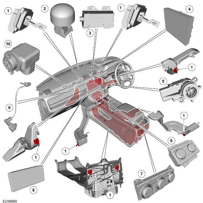 Land Rover Defender Control Components Climate Control